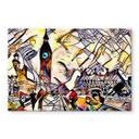 Tableau sur verre Zamart - Kandinsky rencontre Londres Big Ben