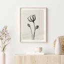 Póster Line Art Poppy - Gatos y puntos