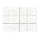 Azulejos Adhesivos Flores victorianas brillantes - lote de 12