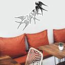 Sticker mural - Miami Ink - Trois hirondelles