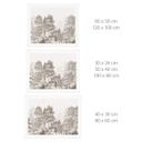 Poster bos met boslandschap in beige - Ms Tiff