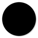 Plateau de table en verre - Noir uni - Rond