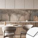 Keukenachterwand Bosmagie in de ochtendnevel Beige - Ms Tiff