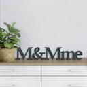 MDF bogstaver - M&Mme