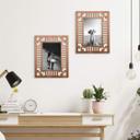 Decoración en madera caoba - Marco de fotos