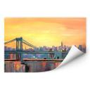 Zelfklevende Poster  Bleichner - Blue Manhattan Skyline