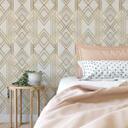Fredriksson - Art Deco: Tapet med gyldent geometrisk mønster