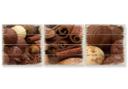 Houten Wanddecoratie Chocoladedroom 3-delige set