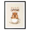 At sige plakat Capybara i kaffe - Capychino