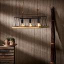 Pendelleuchte Lorenz, braun, 110 x 59 cm, Holz Pendelleuchte