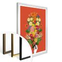 Póster Frida Floral Studio - Botánico Rojo