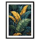 Póster Hojas de palmera de colores - Jaszke