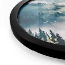 Póster Niebla misteriosa en el bosque - SpaceFrog Designs - Redondo