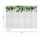 WatercolorLea2 plantetapet i grågrøn - non-woven tapet Designwalls 2 - 2,55 x 3,5 m