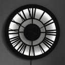 Décoration lumineuse LED en MDF - Horloge classique