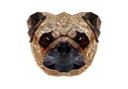 Muursticker Metallic Mops