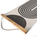 Tekstil plakat 'Striped Bow' - Stilfuld vægkunst af The Miuus Studio
