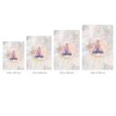 Lotusstilling - Meditation i gyldent lys | Fototapet til yoga - Manovski