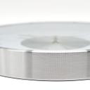 Moderne Aluminium Wanduhr grau mit Silberoptik - R