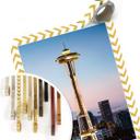 Póster Colombo - Space Needle en Seattle