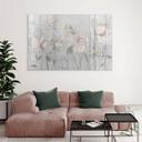 Acrylglas Vintage stijl bloemen in grijs - Ms Tiff