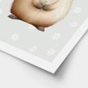 Plakat til børn - Capybara med margueritter