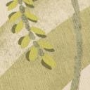 Papier peint intissé avec motif de feuilles dans les tons de vert sur fond beige