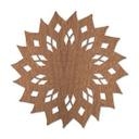 Décoration en bois - Soleil Mandala 02 - Placage d'acajou