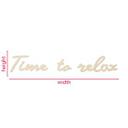 Decoración en madera de álamo - Hora de relajarse