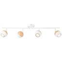Spotrohr Naima, beige, 12,5 x 75 cm, Metall Deckenspots, dimmbar