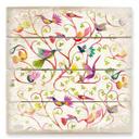 Cuadro de madera Blanz - Bird magic - 40x41,5 cm
