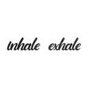 Decoración acrílica Letras 3D inhale exhale