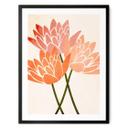Plakat Farverige lotusblomster - Kubistika