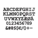 Lettres décoratives en verre acrylique - Lettres à l'unité Courier
