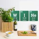 Sticker mural Wine - Mot avec le tableau périodique
