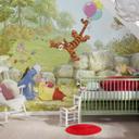 Fotobehang Papierbehang Winnie de Pooh Ballonnen