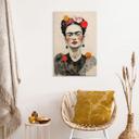 Cuadro de madera Frida Kahlo retrato pop art - Jaszke