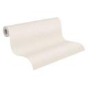 Hvid tapet med stribemønster - tyndt tapet med stribemønster - ensfarvet non-woven tapet