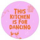 Wallsticker This kitchen is for dancing - Ohkimiko - Rund