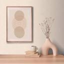 Beige tapet med linnedlook - elegant non-woven tapet til et hyggeligt hjem