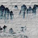Stone MountainWall tapet i gråhvid - non-woven tapet Designwalls 2 - 2,55 x 3,5 m