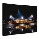 Tableau sur toile Stade du FC Hansa Rostock la nuit - 60x40 cm