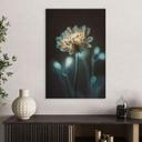 Billede Lysende blomsterhjerte - Treechild – print på aluminium (Alu-Dibond)