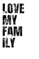 Personligt Canvasbillede Love my Family