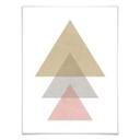 Plakat - Nouveauprints - Triangles Pink