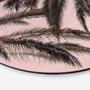 Tableau sur alu-Dibond rond 1X Studio - Palmiers