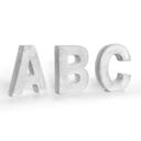 Lettres décoratives en béton - Lettres de l'alphabet (unitaire)