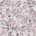 Papel pintado de muestra floral rosa violeta - pájaros y flores