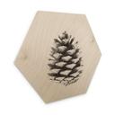 Hexagon Hout Dennenappels