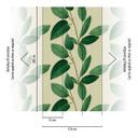 Fototapet med store blade i grønne toner - plantemotiv - moderne non-woven tapet